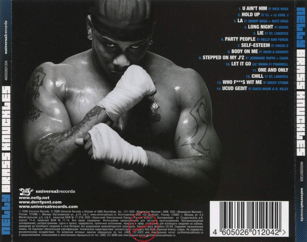Audio CD: Nelly (2008) Brass Knuckles Audio CD: Nelly (2008) Brass Knuckles