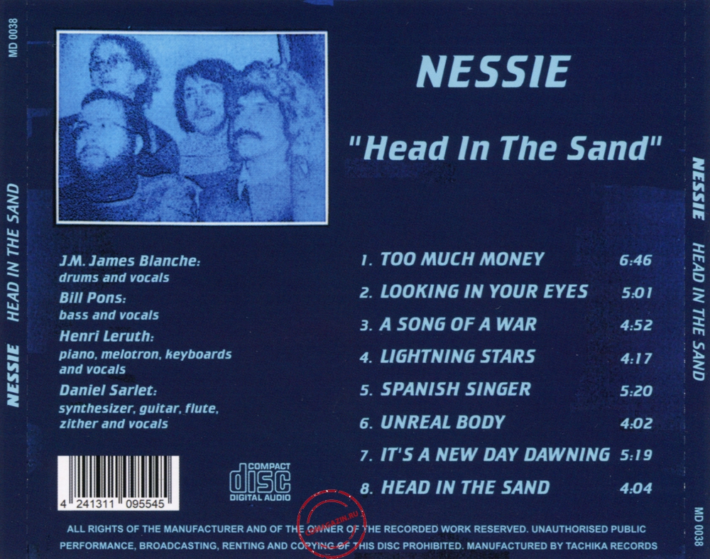 Audio CD: Nessie (3) (1979) Head In The Sand