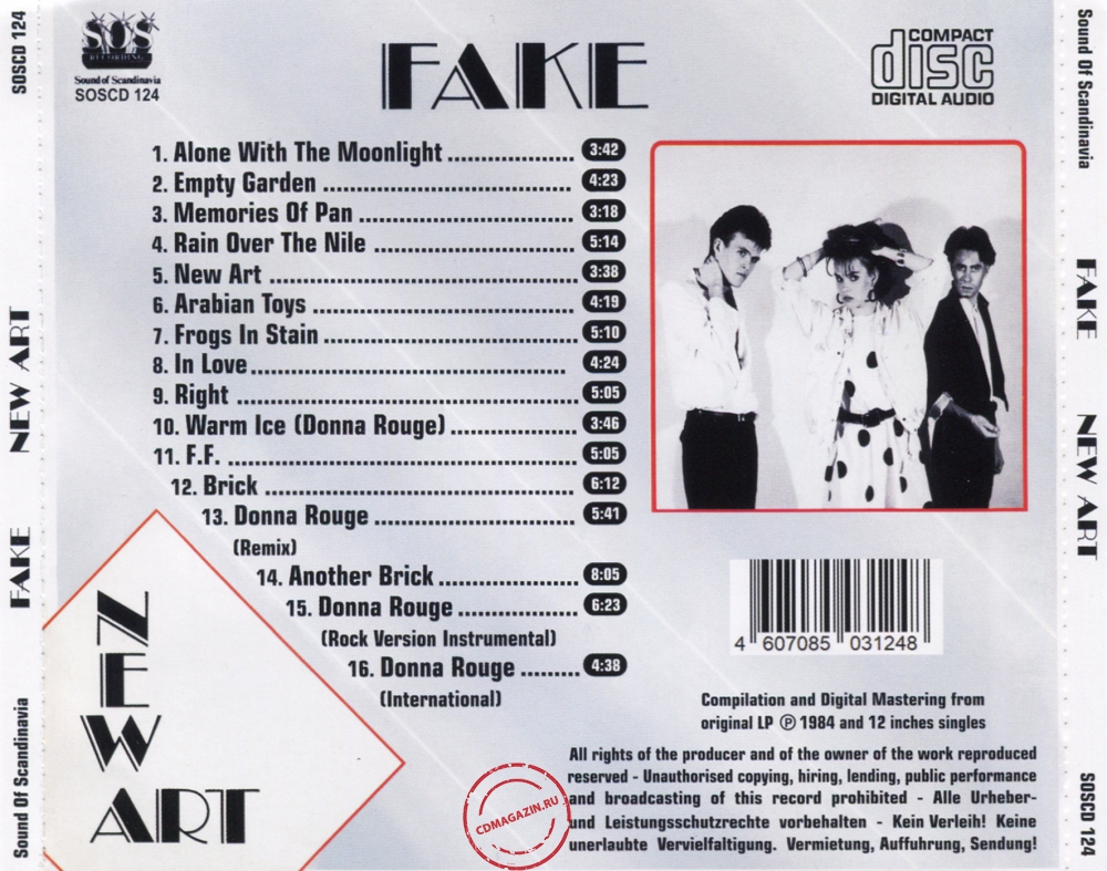 Audio CD: Fake (1984) New Art Audio CD: Fake (1984) New Art