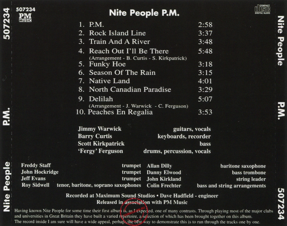 Audio CD: Nite People (1970) P.M.