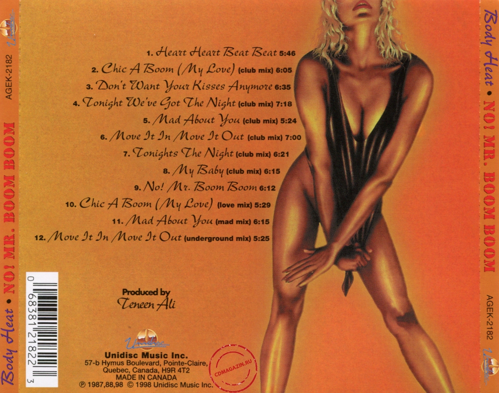 Audio CD: Body Heat (2) (1988) No! Mr. Boom Boom