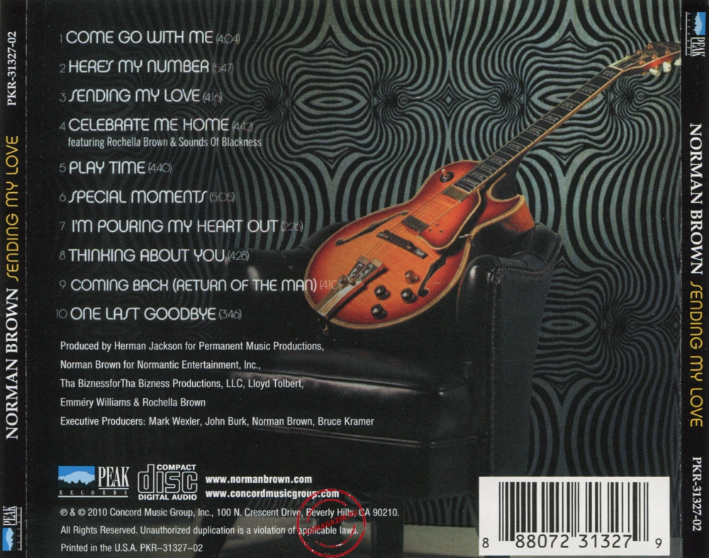 Audio CD: Norman Brown (2010) Sending My Love