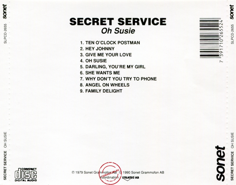 Audio CD: Secret Service (1979) Oh Susie