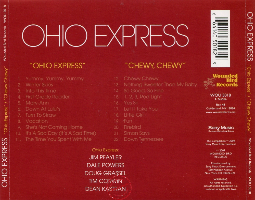 Audio CD: Ohio Express (1968) Ohio Express + Chewy, Chewy Audio CD: Ohio Express (1968) Ohio Express + Chewy, Chewy