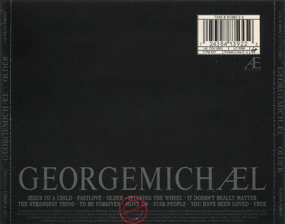 Audio CD: George Michael (1996) Older