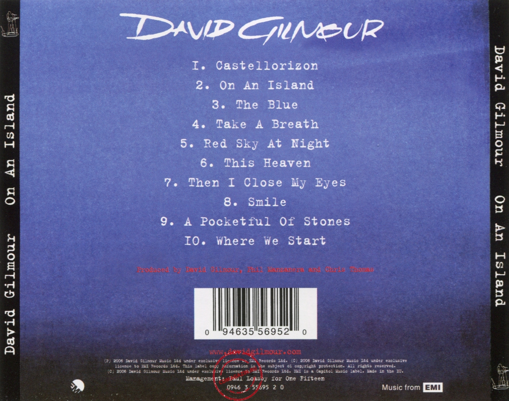 Audio CD: David Gilmour (2006) On An Island