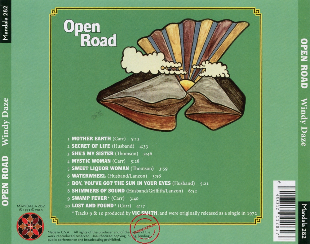 Audio CD: Open Road (2) (1971) Windy Daze Audio CD: Open Road (2) (1971) Windy Daze