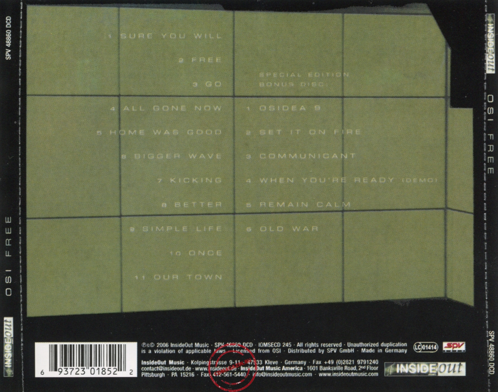 Audio CD: OSI (2006) Free
