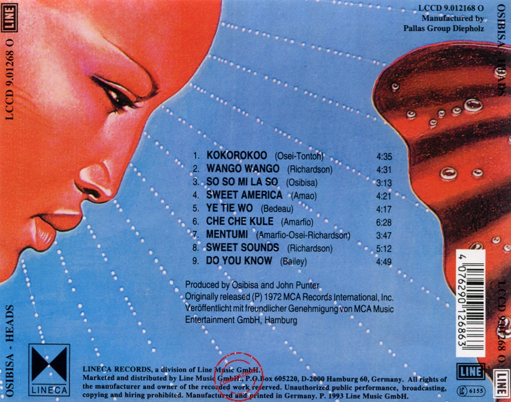 Audio CD: Osibisa (1972) Heads Audio CD: Osibisa (1972) Heads