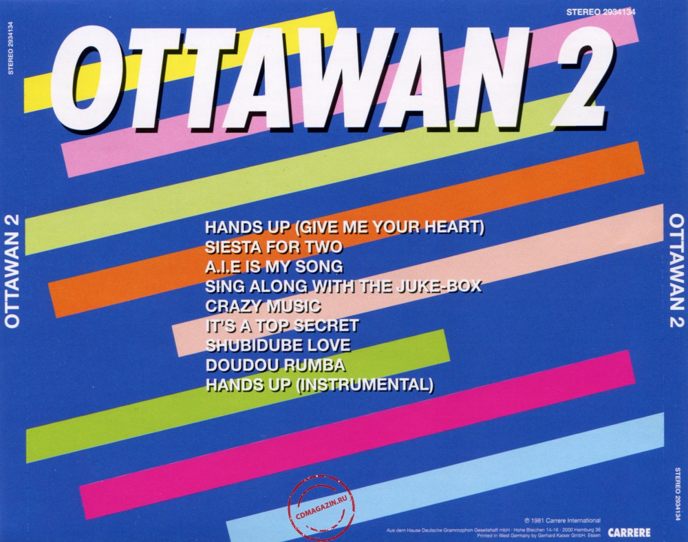 Audio CD: Ottawan (1981) Ottawan 2