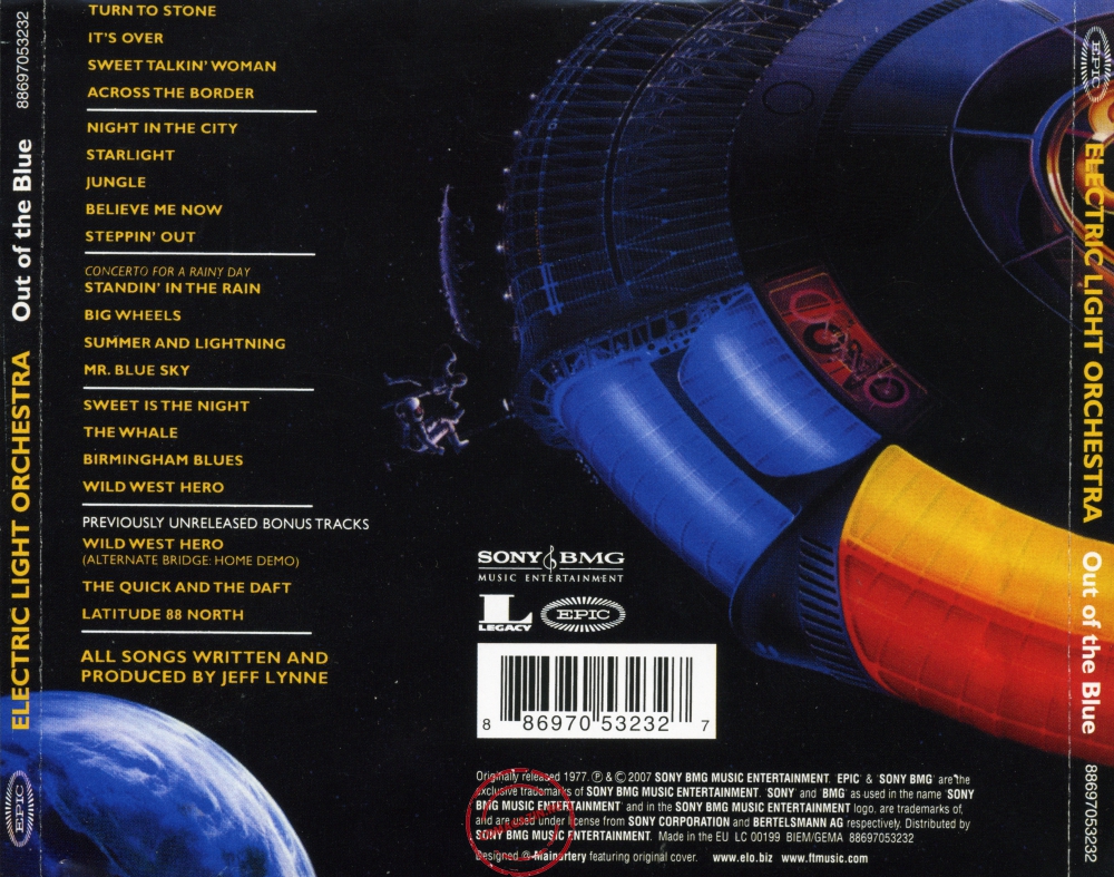 Audio CD: Electric Light Orchestra (1977) Out Of The Blue Audio CD: Electric Light Orchestra (1977) Out Of The Blue