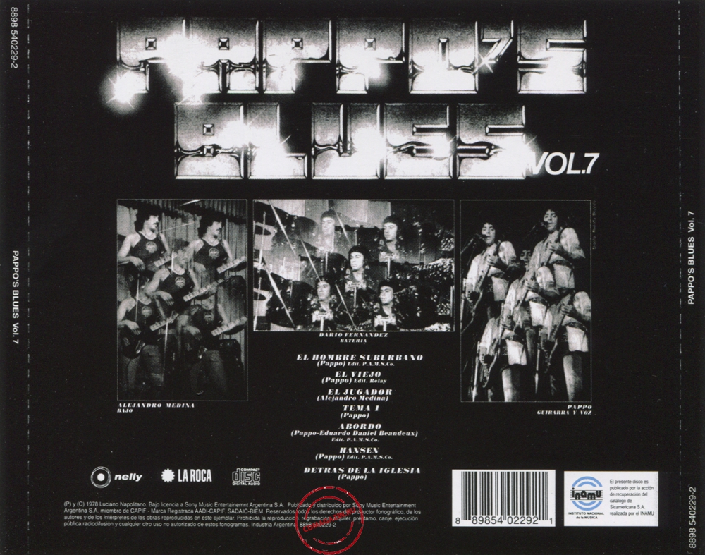 Audio CD: Pappo's Blues (1978) Vol. 7