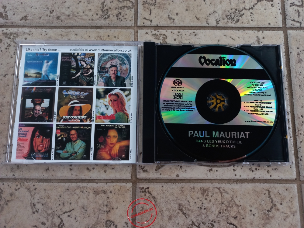 Audio CD: Paul Mauriat (1978) Dans Les Yeux D'Emilie