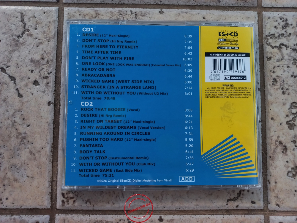 Audio CD: Paul Parker (2026) Desire (The Original Maxi-Singles Collection)