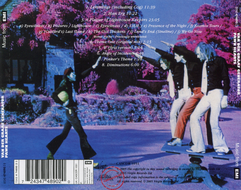 Audio CD: Van Der Graaf Generator (1971) Pawn Hearts Audio CD: Van Der Graaf Generator (1971) Pawn Hearts
