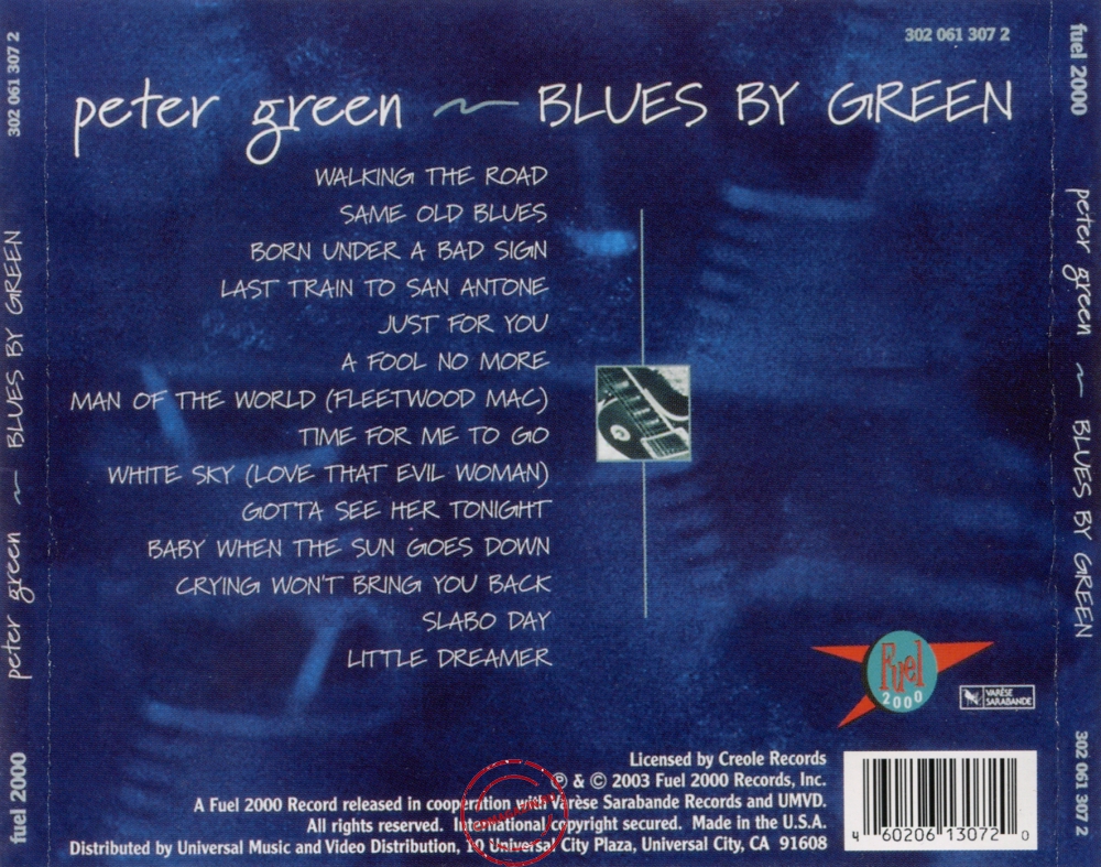 Audio CD: Peter Green (2) (2003) Blues By Green Audio CD: Peter Green (2) (2003) Blues By Green