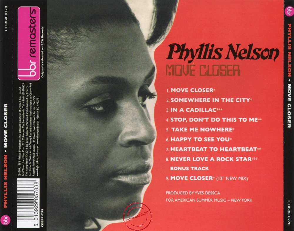 Audio CD: Phyllis Nelson (1984) Move Closer Audio CD: Phyllis Nelson (1984) Move Closer