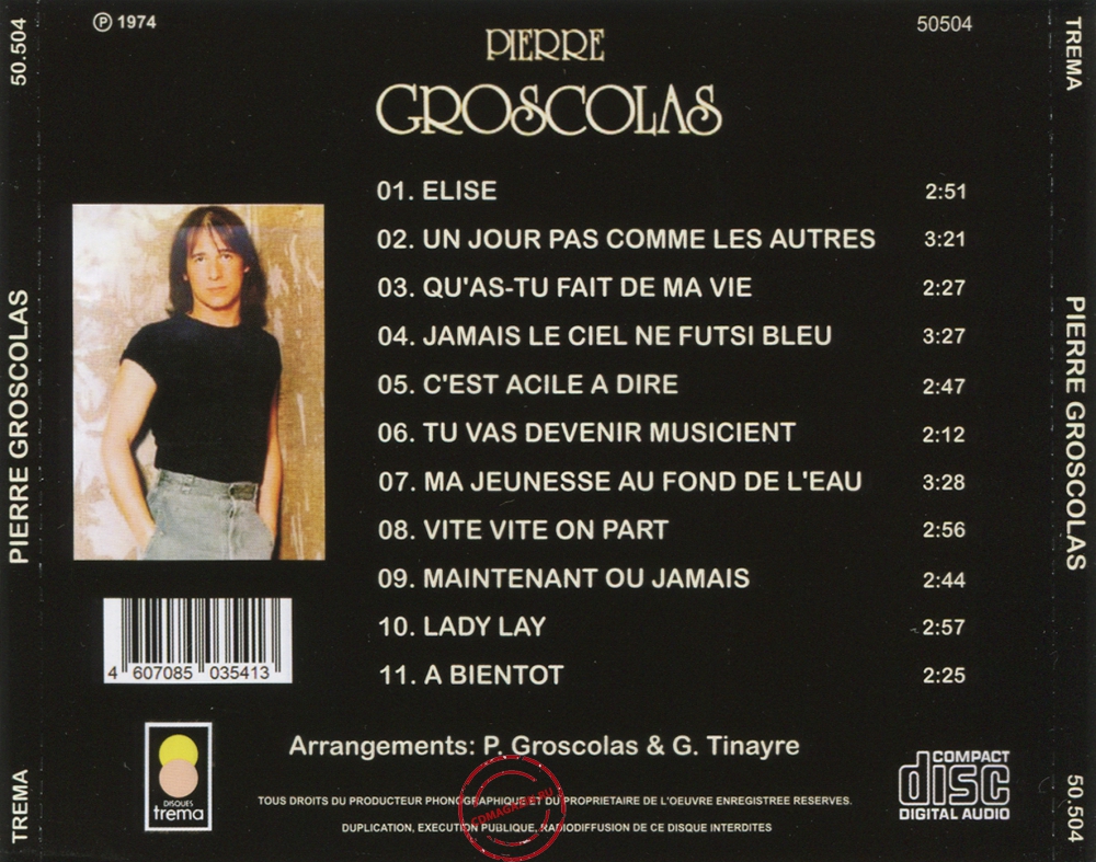 Audio CD: Pierre Groscolas (1974) Pierre Groscolas