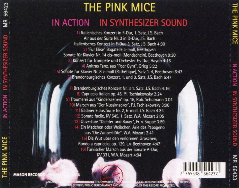 Audio CD: Pink Mice (1971) In Action + In Synthesizer Sound