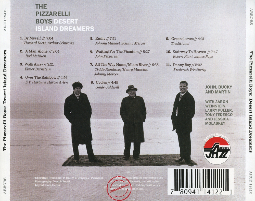 Audio CD: Pizzarelli Boys (2010) Desert Island Dreamers