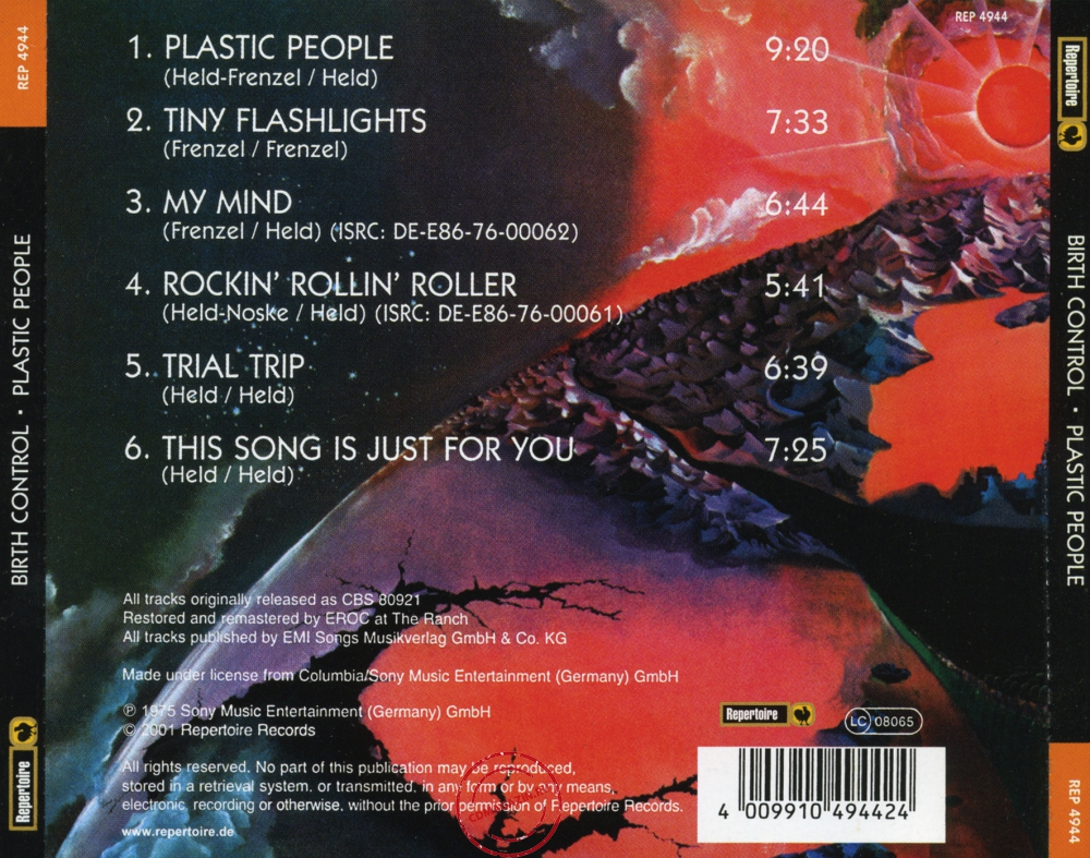 Audio CD: Birth Control (1975) Plastic People
