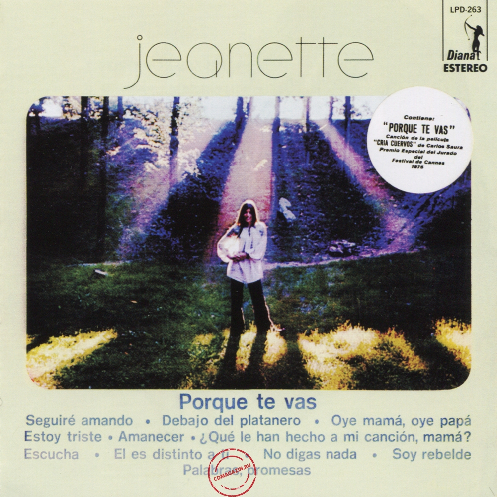 Audio CD: Jeanette (6) (1976) Porque Te Vas