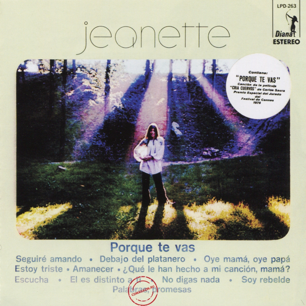 Audio CD: Jeanette (6) (1976) Porque Te Vas Audio CD: Jeanette (6) (1976) Porque Te Vas