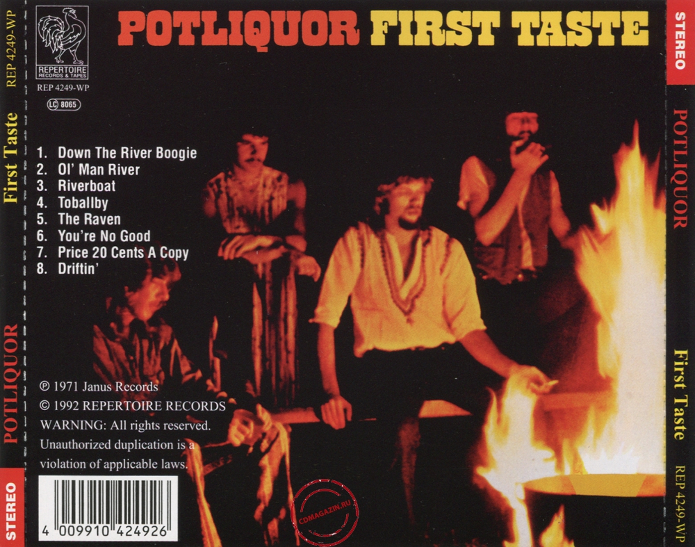 Audio CD: Potliquor (1970) First Taste