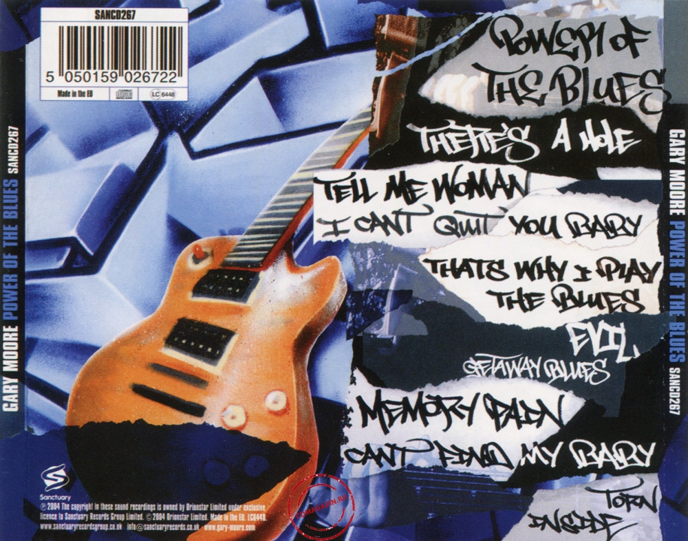 Audio CD: Gary Moore (2004) Power Of The Blues Audio CD: Gary Moore (2004) Power Of The Blues