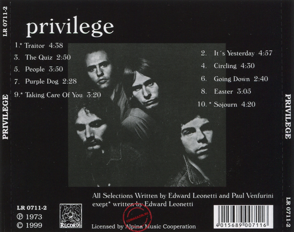 Audio CD: Privilege (3) (1969) Privilege Audio CD: Privilege (3) (1969) Privilege