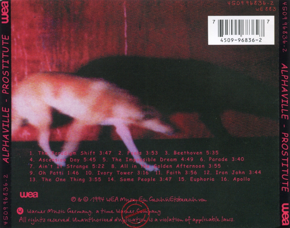 Audio CD: Alphaville (1994) Prostitute