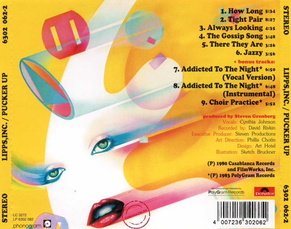 Audio CD: Lipps Inc. (1980) Pucker Up Audio CD: Lipps Inc. (1980) Pucker Up