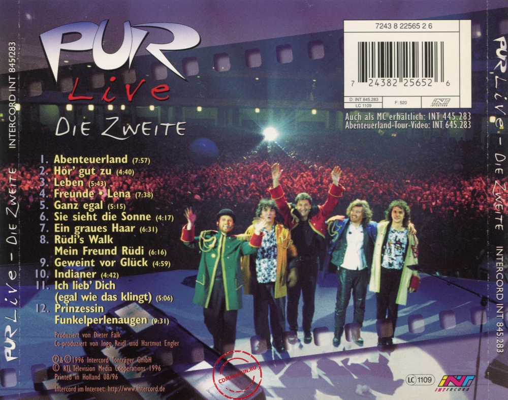 Audio CD: Pur (1996) Live - Die Zweite 