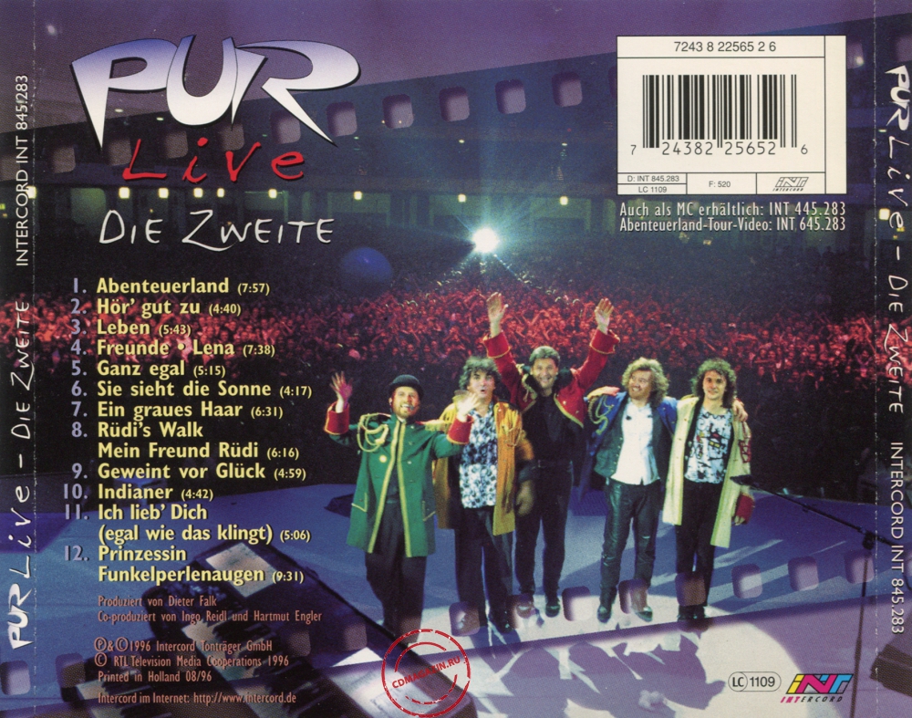 Audio CD: Pur (1996) Live - Die Zweite Audio CD: Pur (1996) Live - Die Zweite