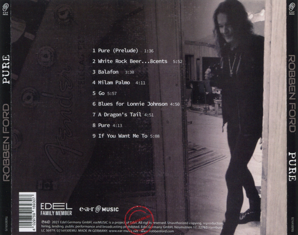 Audio CD: Robben Ford (2021) Pure