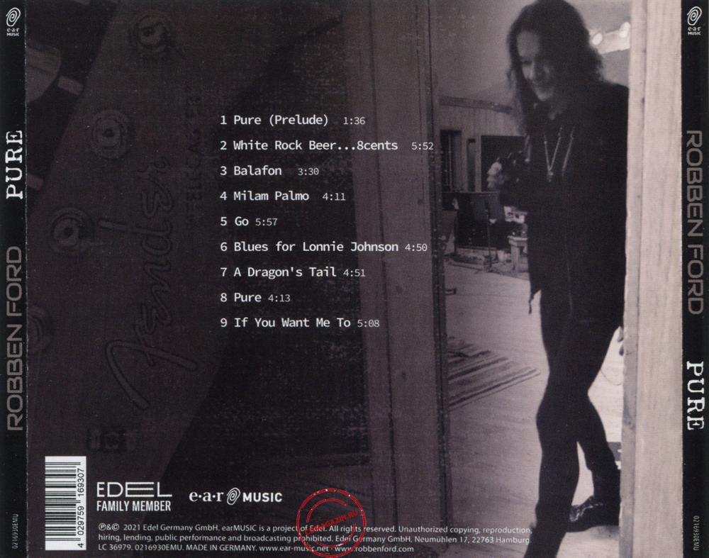 Audio CD: Robben Ford (2021) Pure Audio CD: Robben Ford (2021) Pure