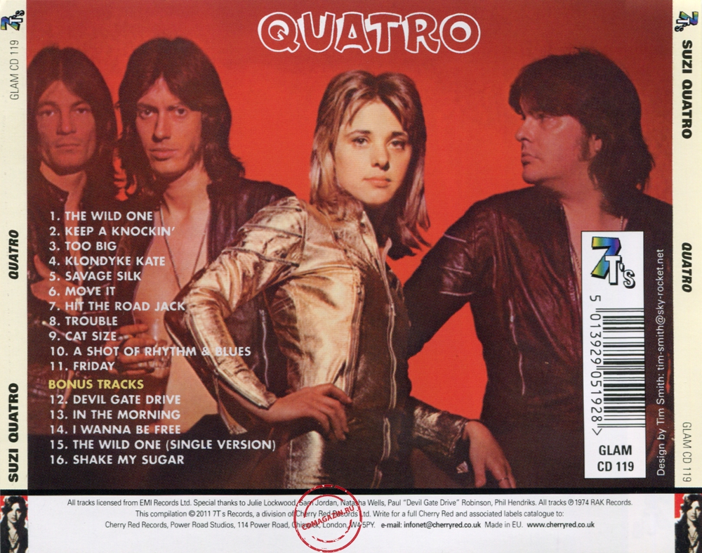 Audio CD: Suzi Quatro (1974) Quatro