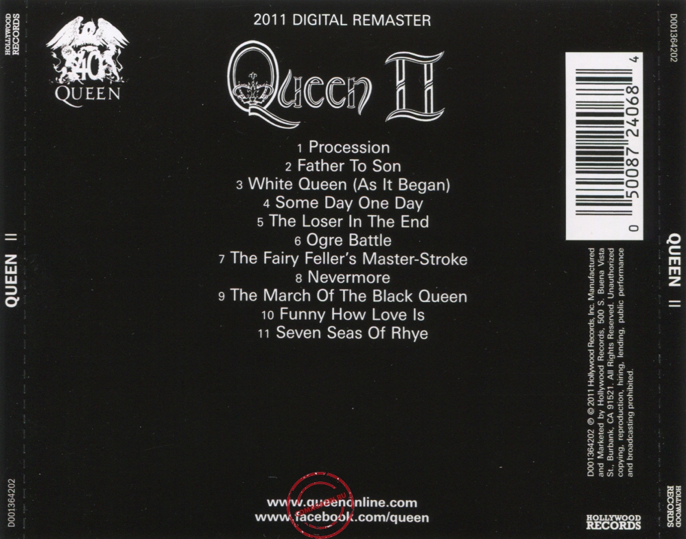 Audio CD: Queen (1974) Queen II
