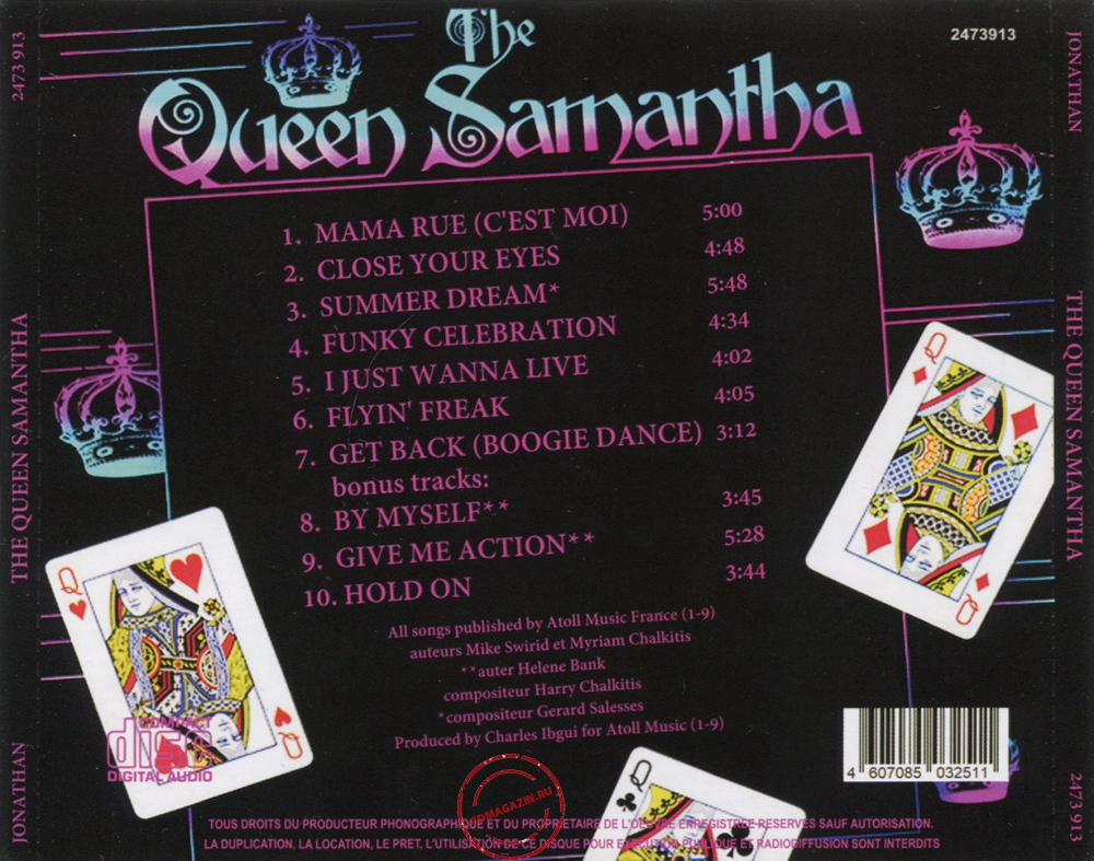 Audio CD: Queen Samantha (1979) The Queen Samantha Audio CD: Queen Samantha (1979) The Queen Samantha