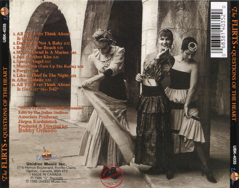 Audio CD: Flirts (1986) Questions Of The Heart Audio CD: Flirts (1986) Questions Of The Heart