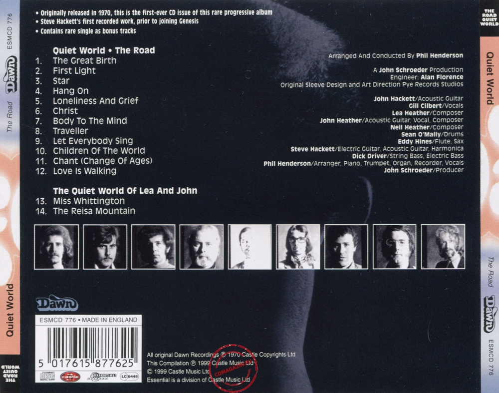 Audio CD: Quiet World (1970) The Road Audio CD: Quiet World (1970) The Road
