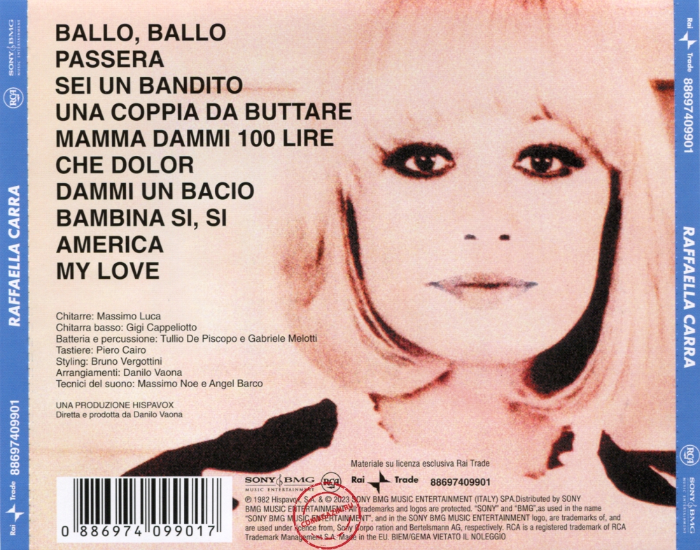 Audio CD: Raffaella Carra (1982) Raffaella Carra '82