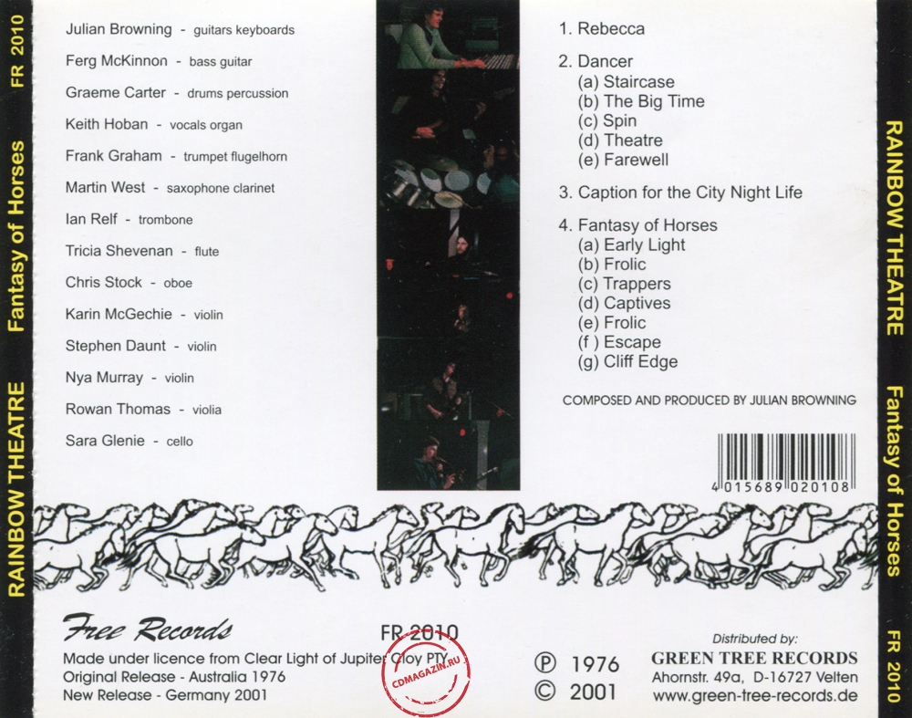Audio CD: Rainbow Theatre (1976) Fantasy Of Horses Audio CD: Rainbow Theatre (1976) Fantasy Of Horses