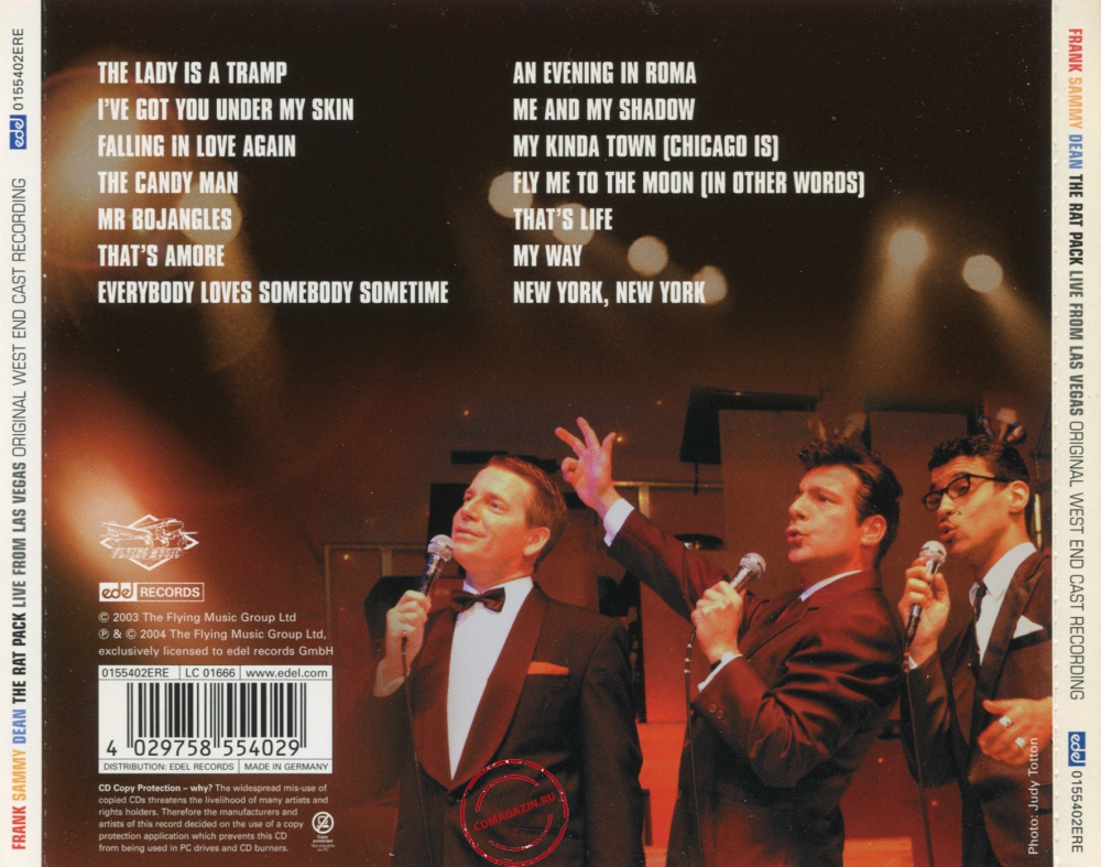 Audio CD: Rat Pack (2004) Live From Las Vegas