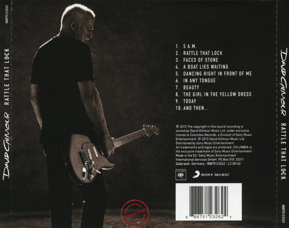 Audio CD: David Gilmour (2015) Rattle That Lock Audio CD: David Gilmour (2015) Rattle That Lock