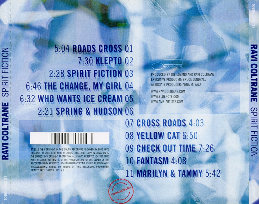Audio CD: Ravi Coltrane (2012) Spirit Fiction Audio CD: Ravi Coltrane (2012) Spirit Fiction