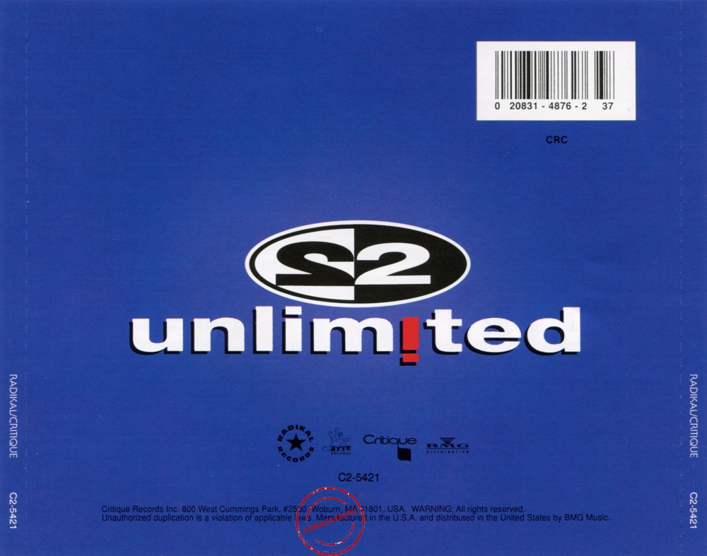 Audio CD: 2 Unlimited (1994) Real Things