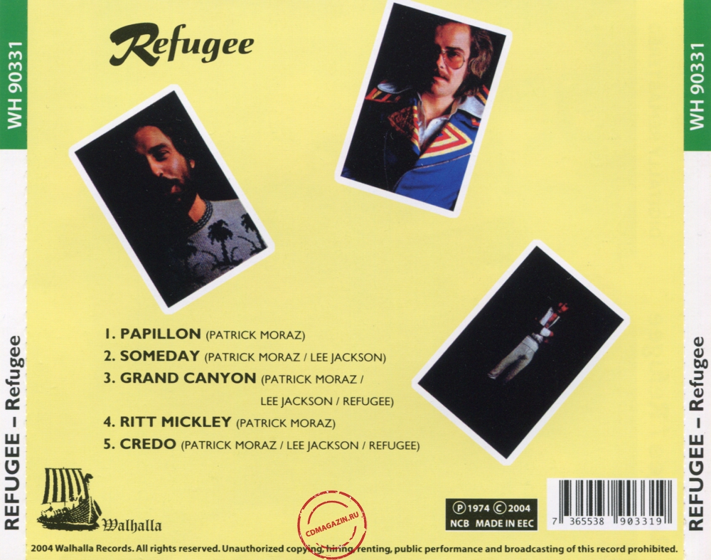 Audio CD: Refugee (2) (1974) Refugee Audio CD: Refugee (2) (1974) Refugee