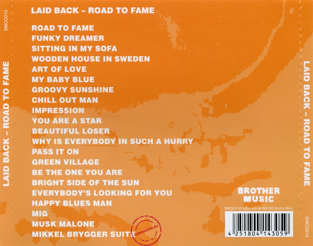 Audio CD: Laid Back (2023) Road To Fame