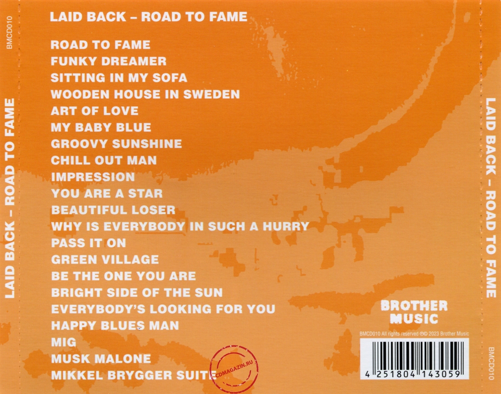 Audio CD: Laid Back (2023) Road To Fame Audio CD: Laid Back (2023) Road To Fame